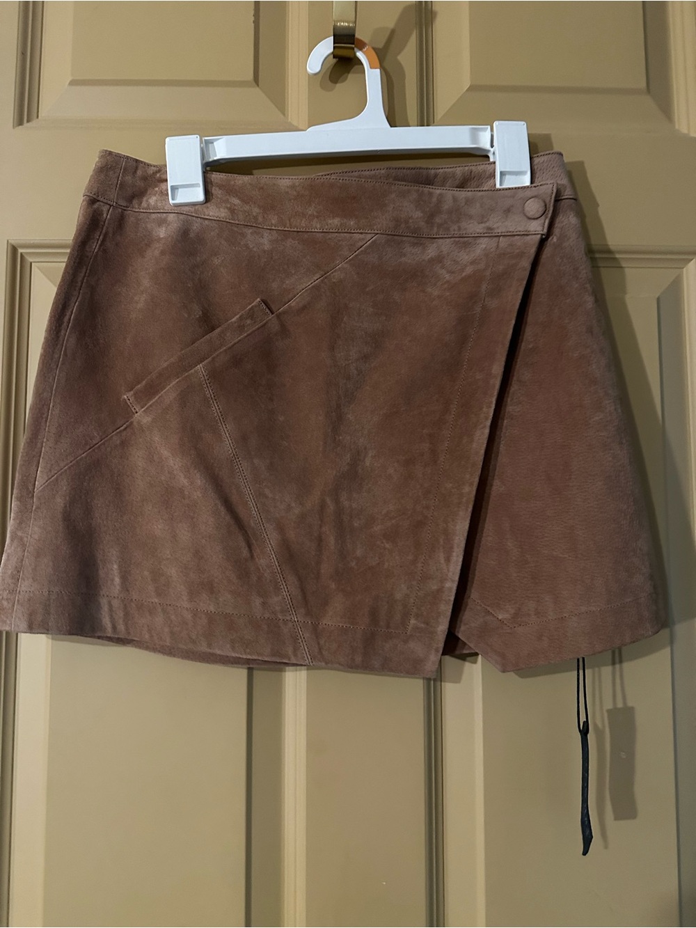 Blank NYC Suede Wrap Skirt - Women's Suede Mini